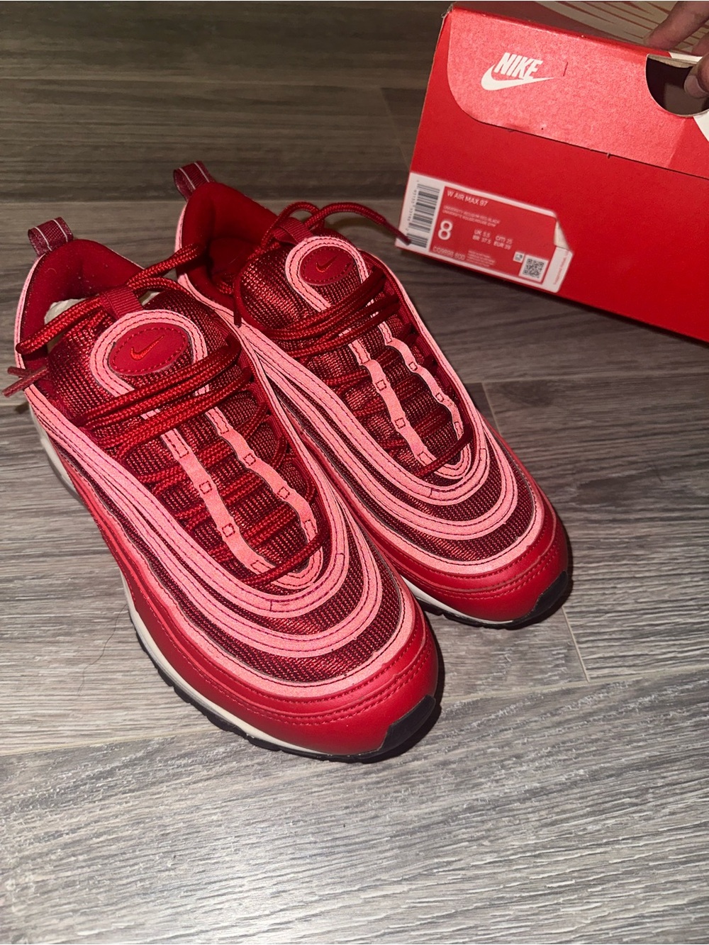 Nike air max 97 red sneakers